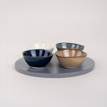 La Mesa multicolor durable porcelain serving bowl set 4 PCS image number 1
