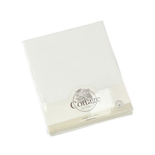 Cottage Fitted Sheet White 120X200+35 Cm