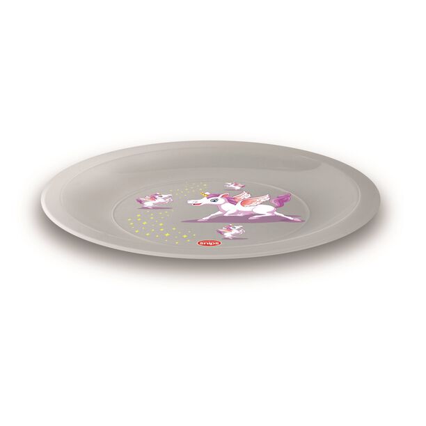 Snips flat plate unicorn 23.5*1.5cm, multicolor image number 0