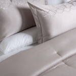 Boutique blanche 3pcs cotton embroidered comforter set super king 250*260 cm image number 2