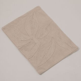 Boutique Blanche cotton rectangular cushion cover 35*50cm, white