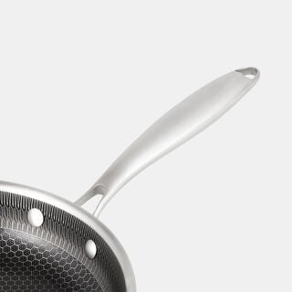 Alberto Stainless Steel Frypan 24*4.5Cm 1.5L, Silver