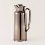 Dallaty Stainless Steel Dallah Thermos, Black, 1L image number 2