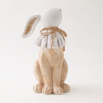 Homez Resin Rabbit With Hemp Rope, Brown 14*14*24.5Cm image number 0