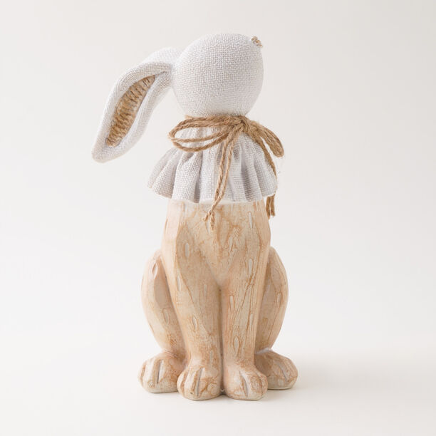 Homez Resin Rabbit With Hemp Rope, Brown 14*14*24.5Cm image number 0