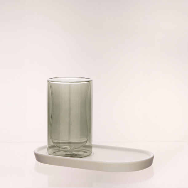 Rio porcelain 12pcs double glass tea set image number 0