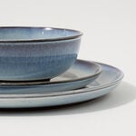 La Mesa grey 18 pcs porcelain dinner set image number 5