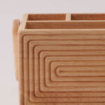 البرتو حامل أدوات المائدة خشبي 23.6*17.5*12.7 سم image number 3