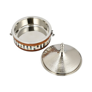 Small Food Warmer nickel Plated