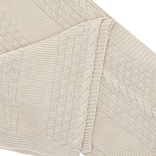  100% Cotton Knitted Throw