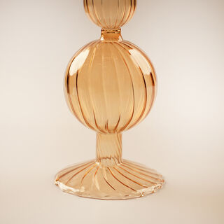 Homez glass Ramadan decorative piece, beige 10.5*10.5*60.5cm