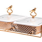 Rectangle Food Warmer With Hanger Gold image number 0