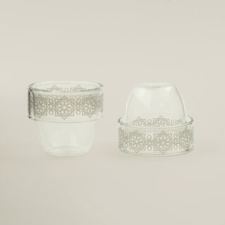Dallaty glass coffee cup set 6pcs