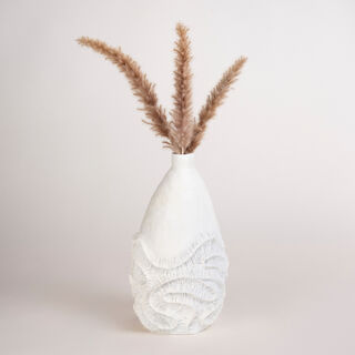 Off white resin coral vase 20*20.2*36 cm