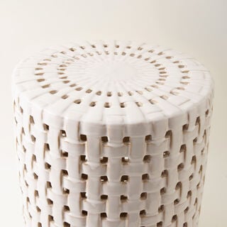 هومز طاولة جانبية سيراميك، رمادي 34*34*45 سم