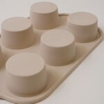 Alberto silicone muffin cake mould, 6 cups 29.8*18*3.9cm, cream image number 4