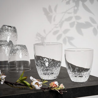 Set Of 4 Clear Ice Dregs Tumbler