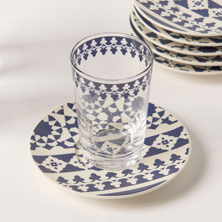 Bahja blue & white porcelain tea set