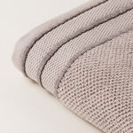 Boutique Blanche jaquard cotton bath towel, beige, 140*70cm image number 2