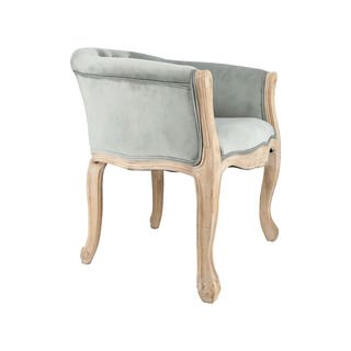 Armchair Grey Velvet