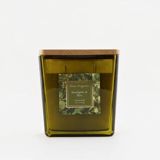 Homez Flowery Scented Candle Eucalyptus And Moss 1400G
