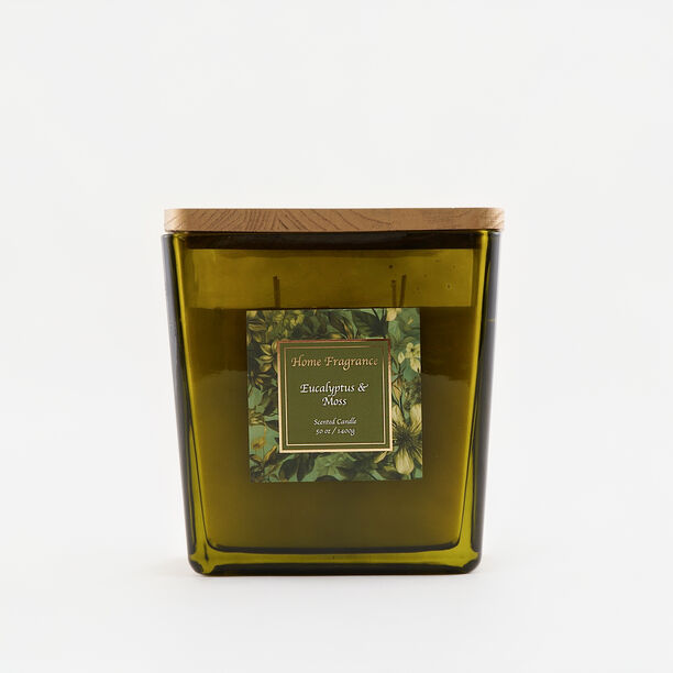 Homez Flowery Scented Candle Eucalyptus And Moss 1400G image number 1