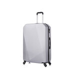 4 Piece Abs Trolley Case Set Diamond Silver 18/22/26/30" image number 3