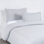 3 Piece Cotton Waffle King Size Comforter Set image number 0