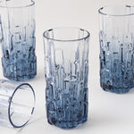 La Mesa Glass Tumbler Set 4Pcs 320Ml, Blue image number 0