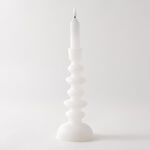 Homez Forming Candle 9.5*32Cm Soy Wax, White image number 0
