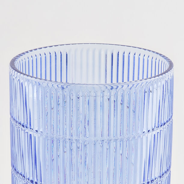 هومز سلة مهملات زجاج كحلي مضلّع 18*18*26 سم image number 2