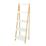 4 Tiers Bamboo Mdf Shelf White image number 0