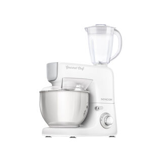 Sencor white stainless steel 3 in 1 stand mixer 1000W, 5.5L