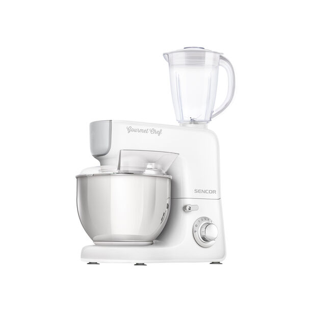 Sencor white stainless steel 3 in 1 stand mixer 1000W, 5.5L image number 5