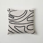 Boutique Blanche chambrey hand embroidery cushion 45*45cm, beige image number 0