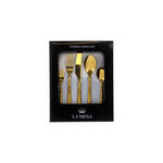 La Mesa gold stainless steel cutlery set 20 pc image number 1