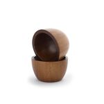 Alberto 2 Pieces Wooden Snack Bowls image number 2