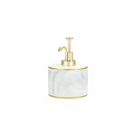 3 Pcs Marble and Gold Bath Set image number 2