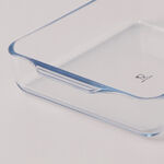 Alberto 2pcs borosilicate glass baking tray set image number 2