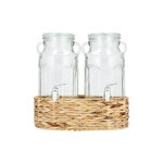 2 Pcs Glass Drinking Set image number 0