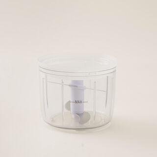 Alberto stainless steel mini electric garlic chopper 2.9*2.9*12.7cm, black