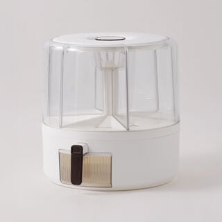 Alberto plastic multi grain dispenser, white 13kg