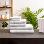 Cottage white 6 piece ultra soft towel set 50*100 cm image number 5