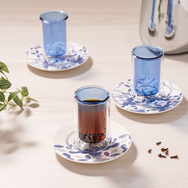 Rio 12pcs watercolour porcelain tea set image number 1