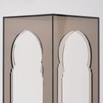 Qurtuba Homez Archways Acrylic Side Table Smoked Grey 30.5*30.5*61cm image number 2