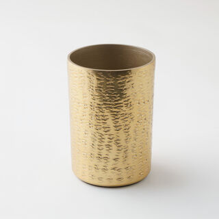 Homez aluminium tumbler, gold 7*7*11 cm