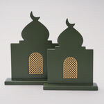 Homez Qamar Collection Decoration Item, Green, 21*6*26.5 Cm image number 0