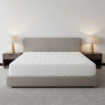 Quilted Hypoallergenic Mattress Protector Queen 200*160+35Cm image number 3