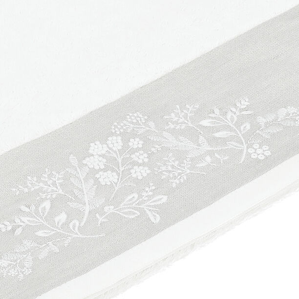 Elite Embroidered Border Hand Towel White 100% Cotton 50*100 cm image number 2