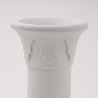 Qurtuba Collection Homez Arqa Vase, White, 23*23*42 cm